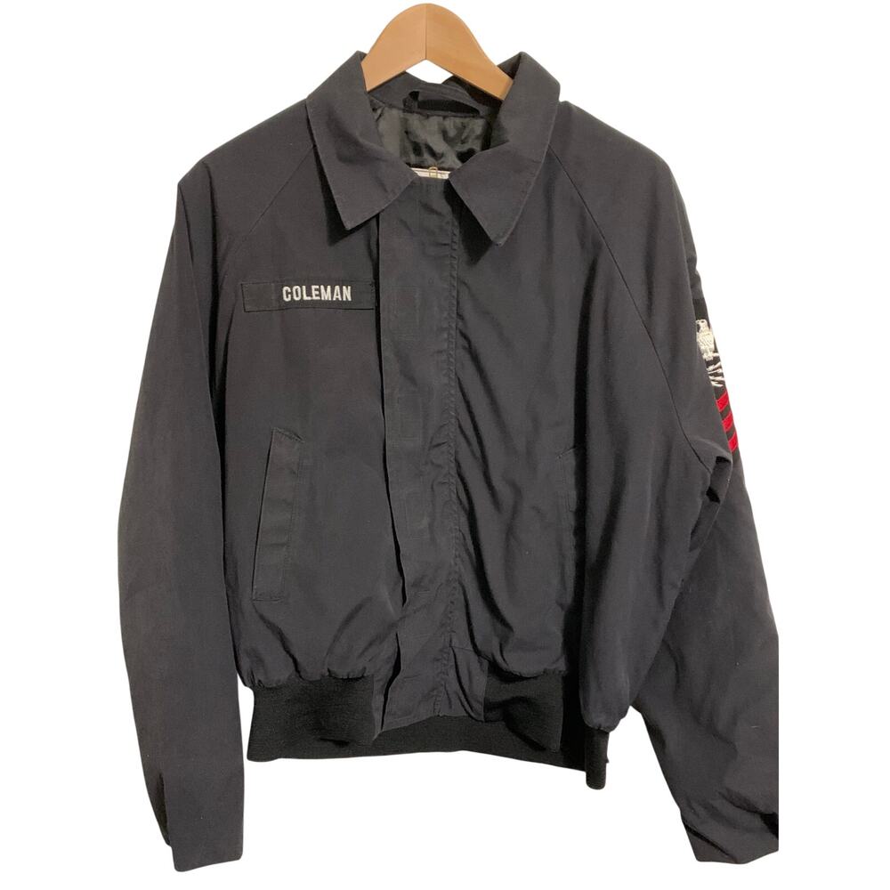 Vintage navy men 1980's bomber jacket military